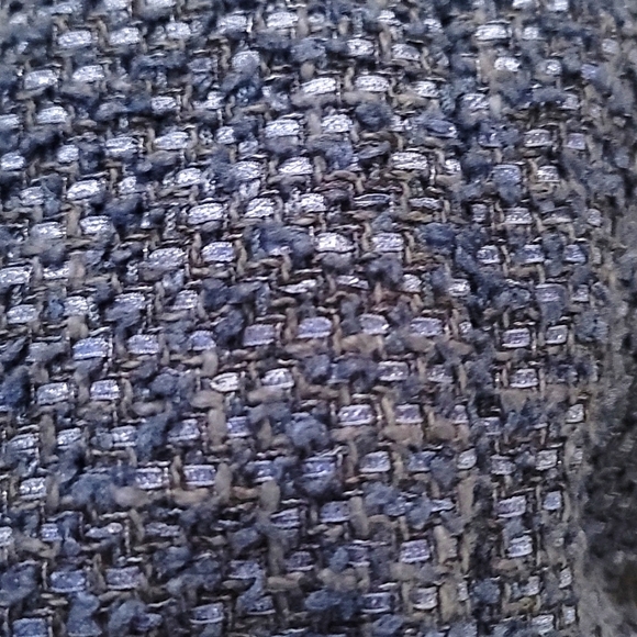 ESCADA Tweed Fit and Flare Navy Blue Skirt - Picture 9 of 10